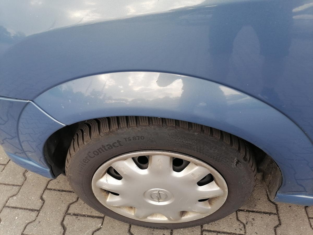 Opel Meriva A original Kotfl&uuml;gel vorn links Blaumetallic Z21T Eisenherz Bj.2008